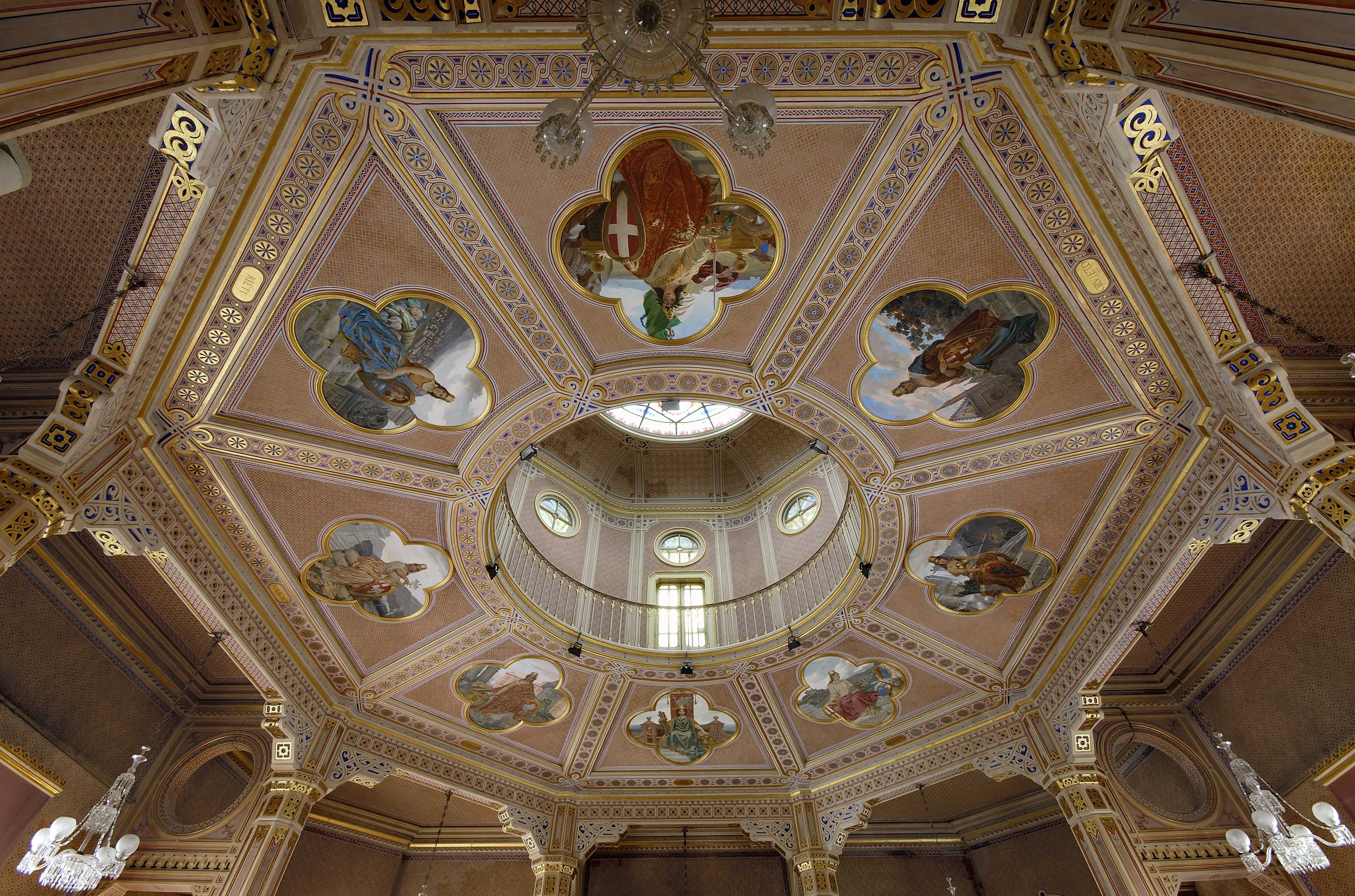 Sala del Consiglio provinciale_particolare volta