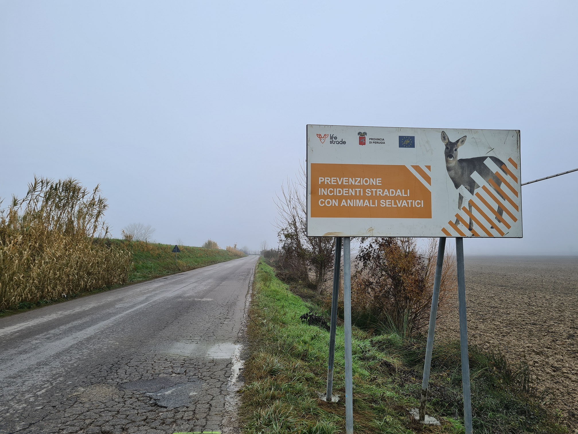 La cartellonistica del progeto Life Strade