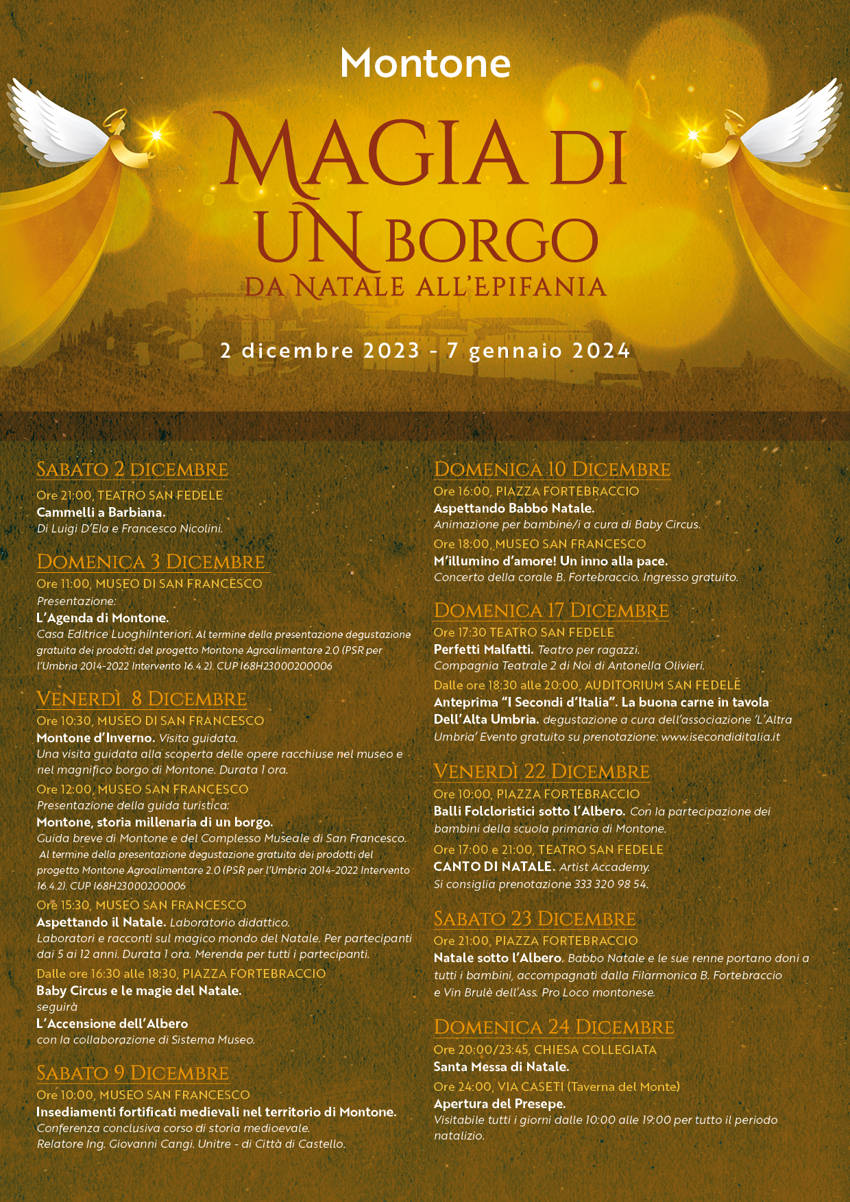 immagine locandina Natale a Montone