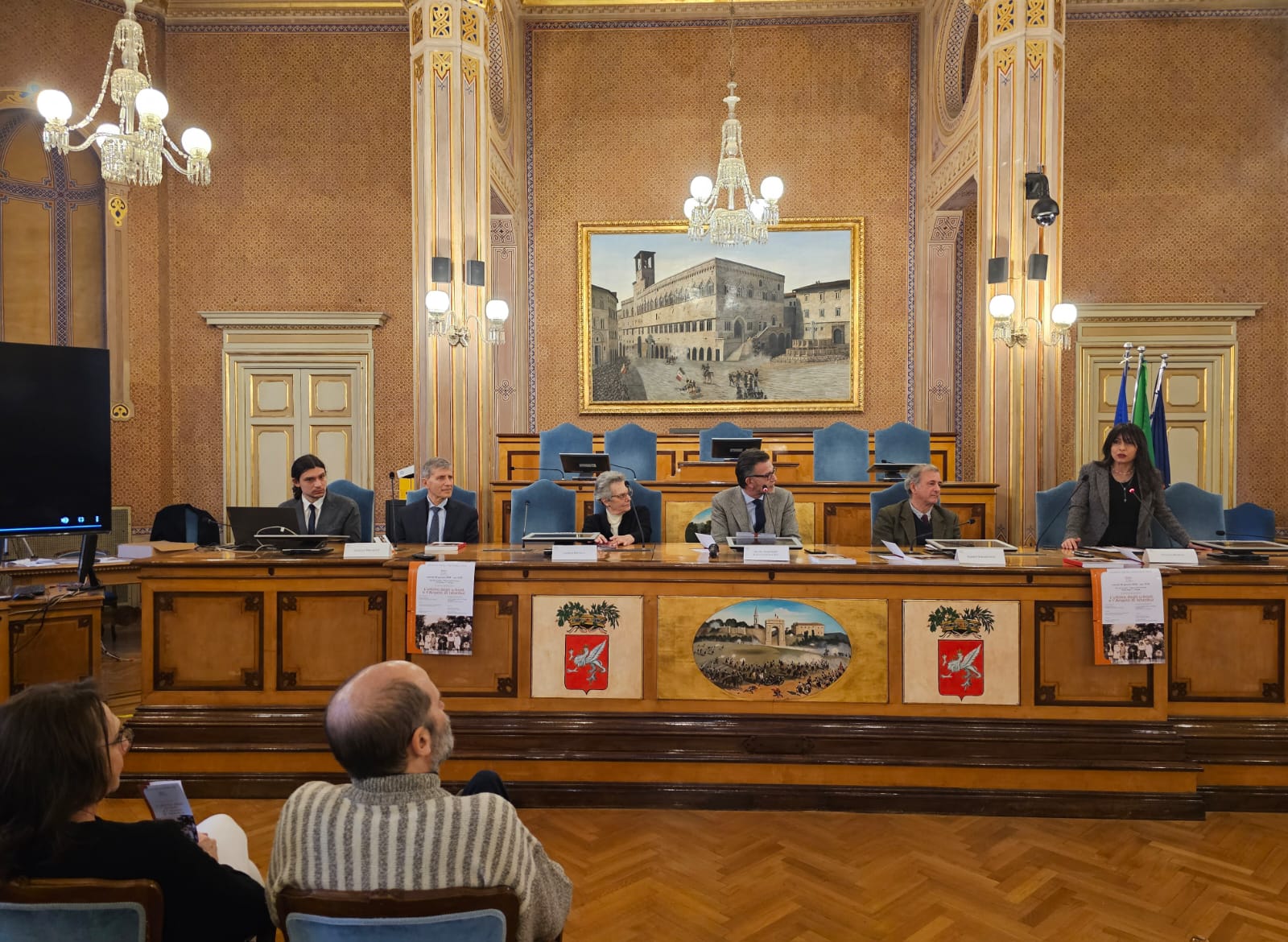 immagine della proiezione del docufilm  “L’ultimo degli U-Boot e l’Angelo di Istanbul”