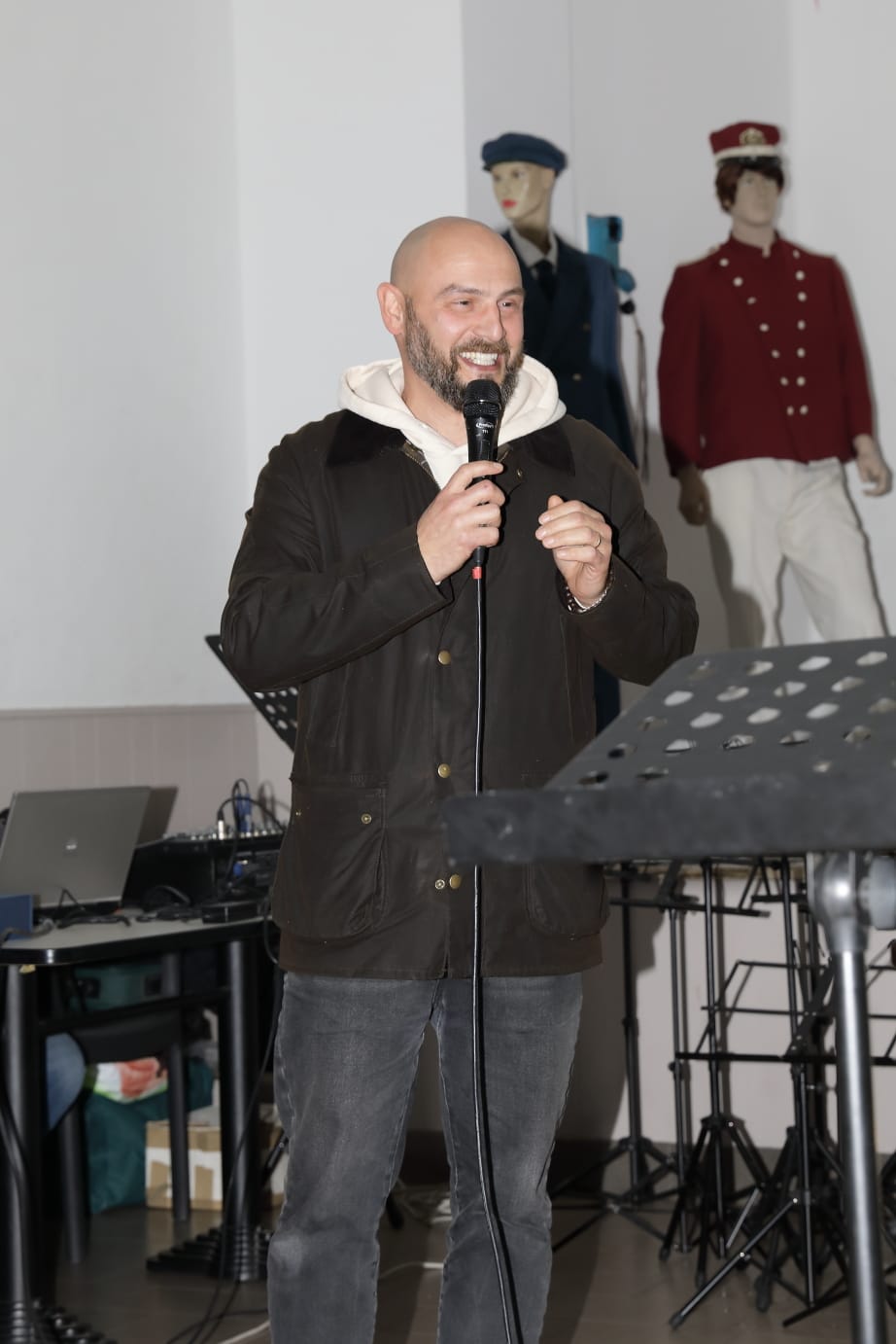 Il sindaco Roberto Ferricelli alla festa della Banda