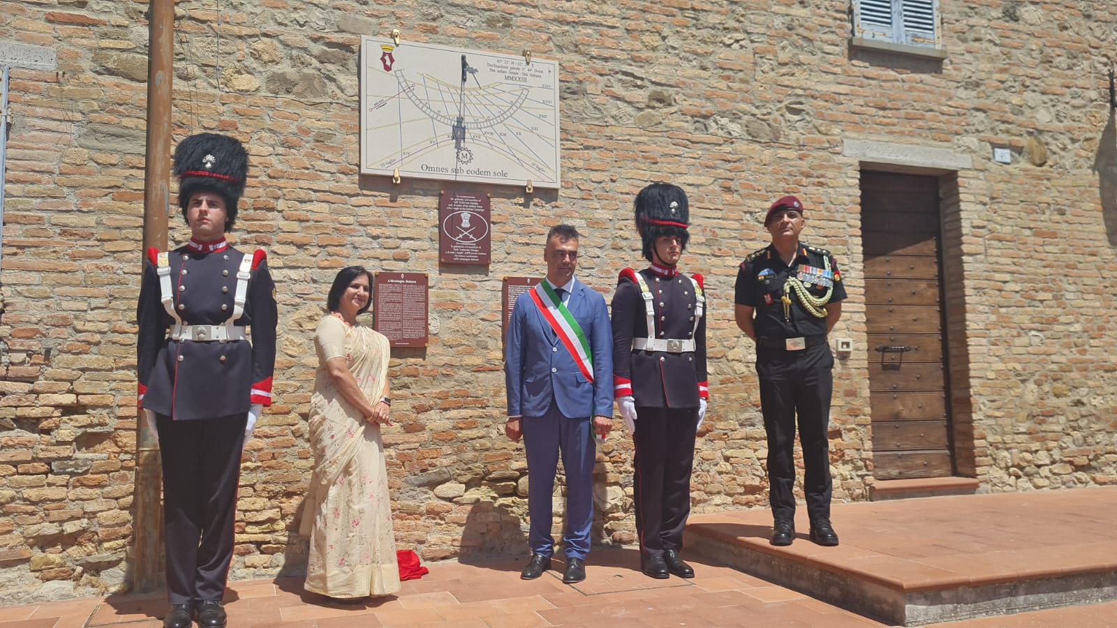 immagine del memoriale di guerra inaugurato a Montone a luglio 2023