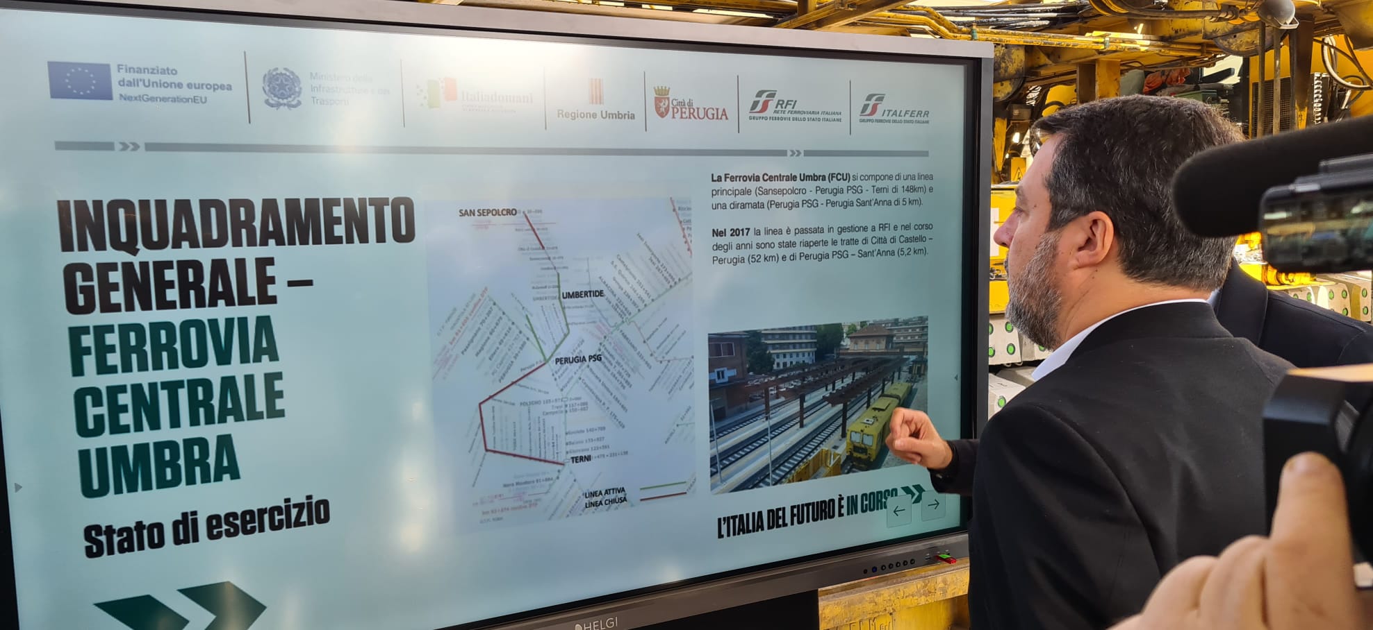Lavori linea ferroviaria San Sepolcro-Terni