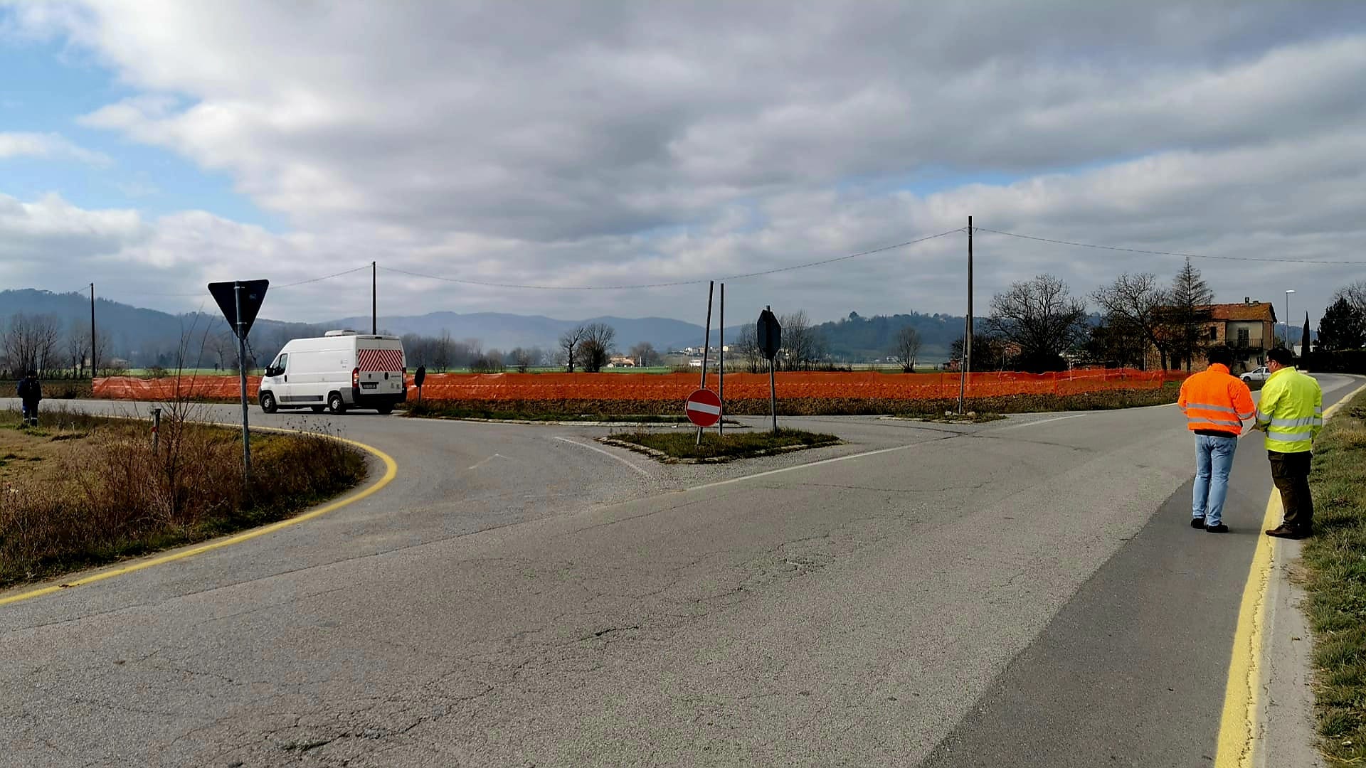 SP 100 Pistrino_Cantiere per rotatoria a Citerna
