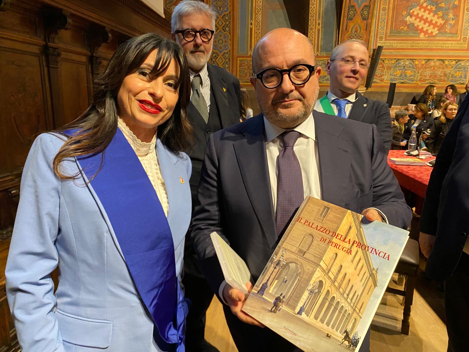 La Presidente Proietti all'inaugurazione della mostra