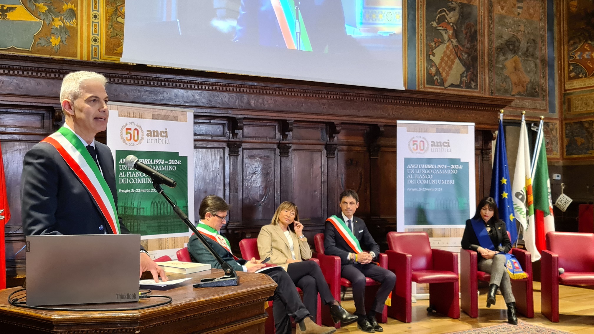 L'intervento del presidente di Anci Umbria Michele Toniaccini