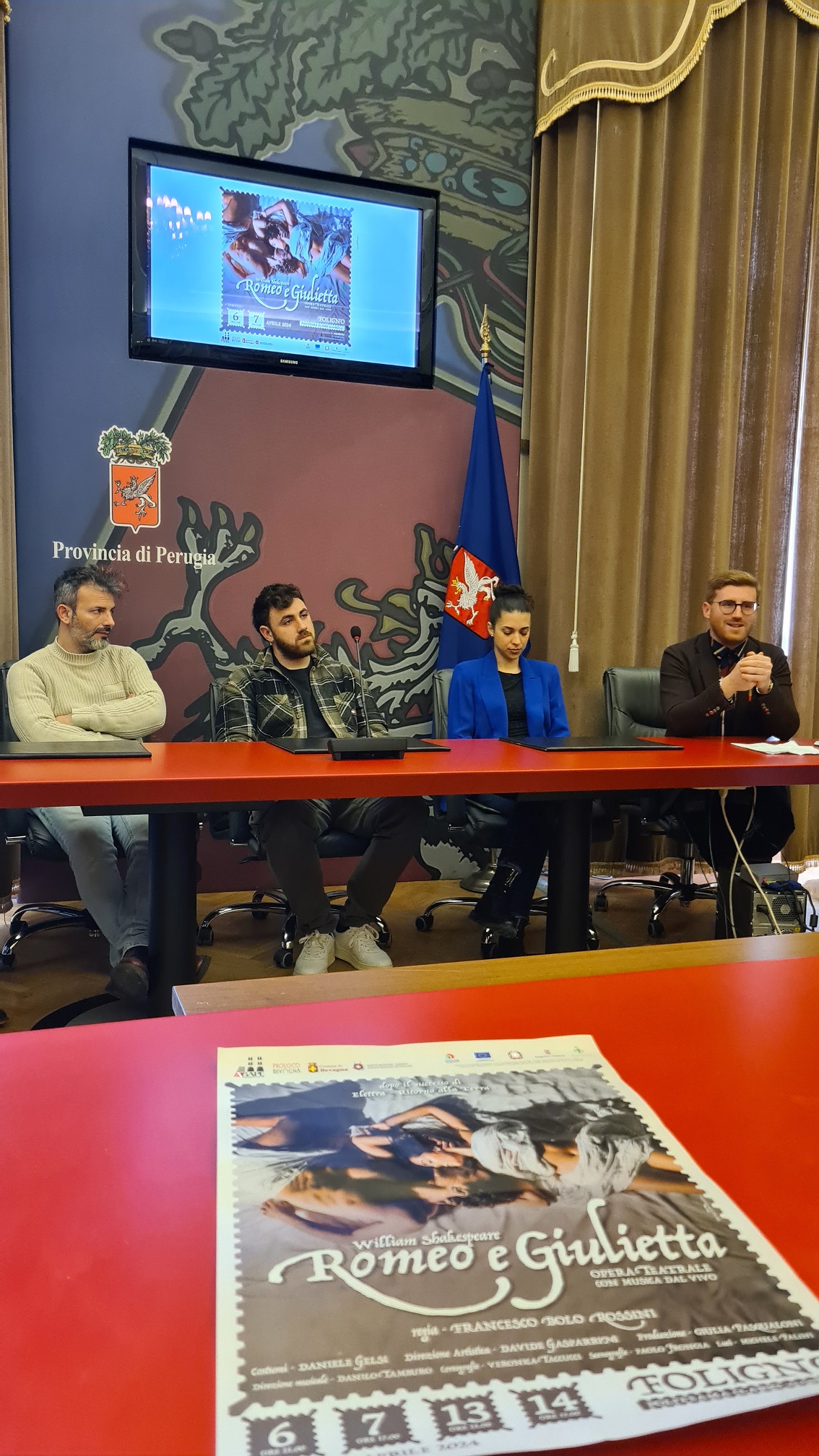 Un momento della conferenza stampa