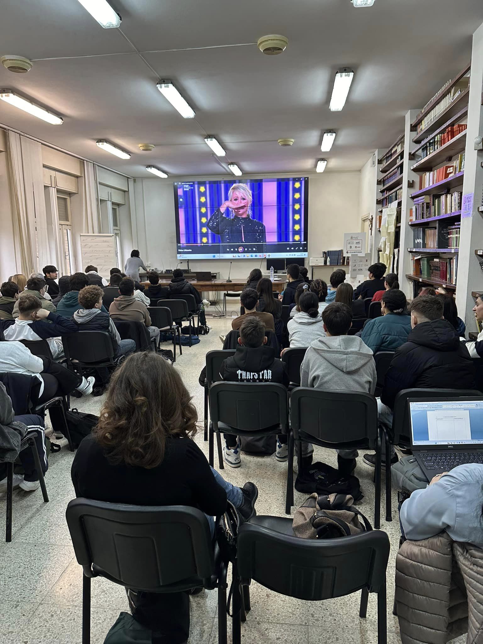 L'incontro con gli studenti tifernati