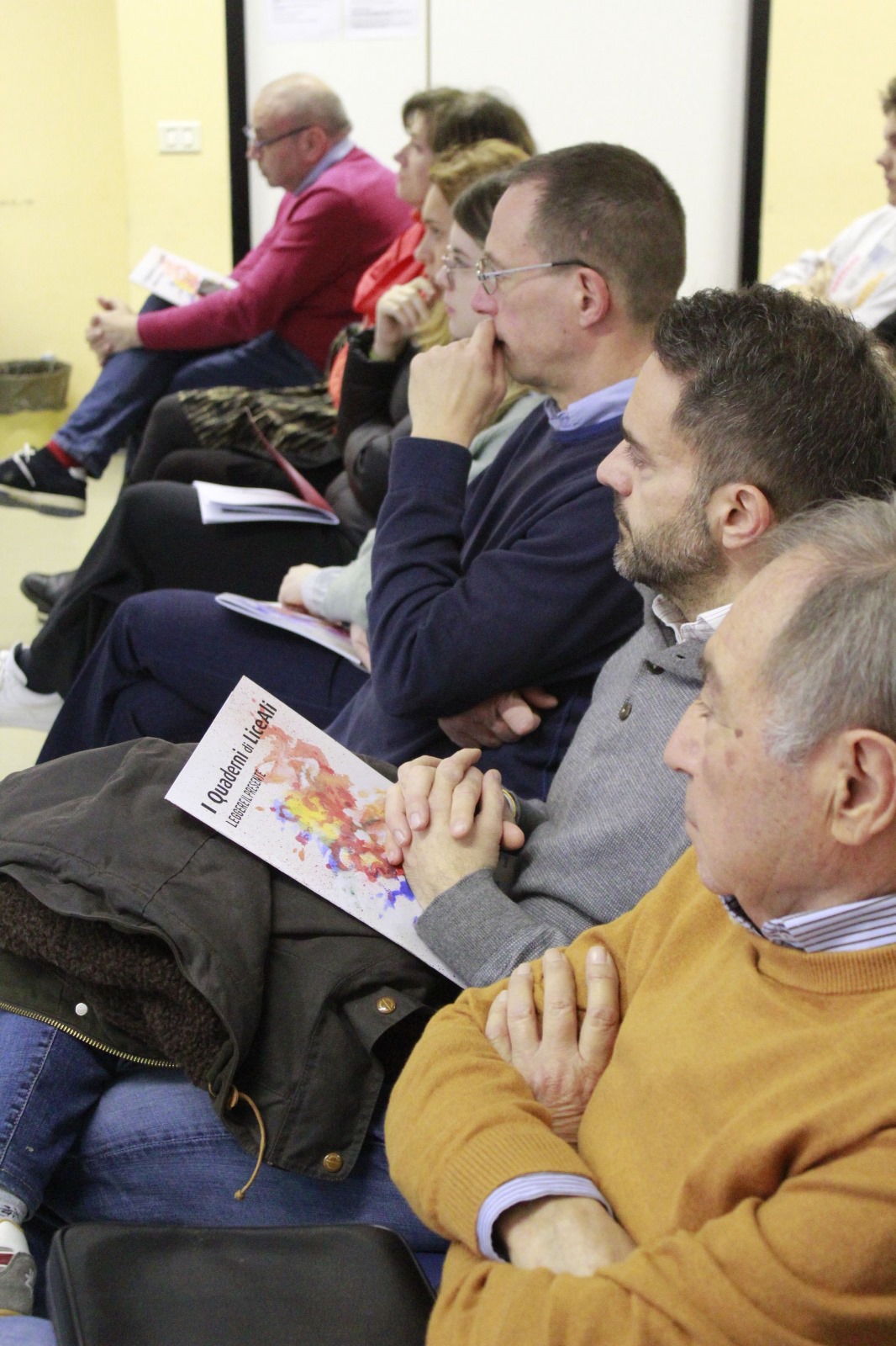 Un momento della presentazione al Calvino