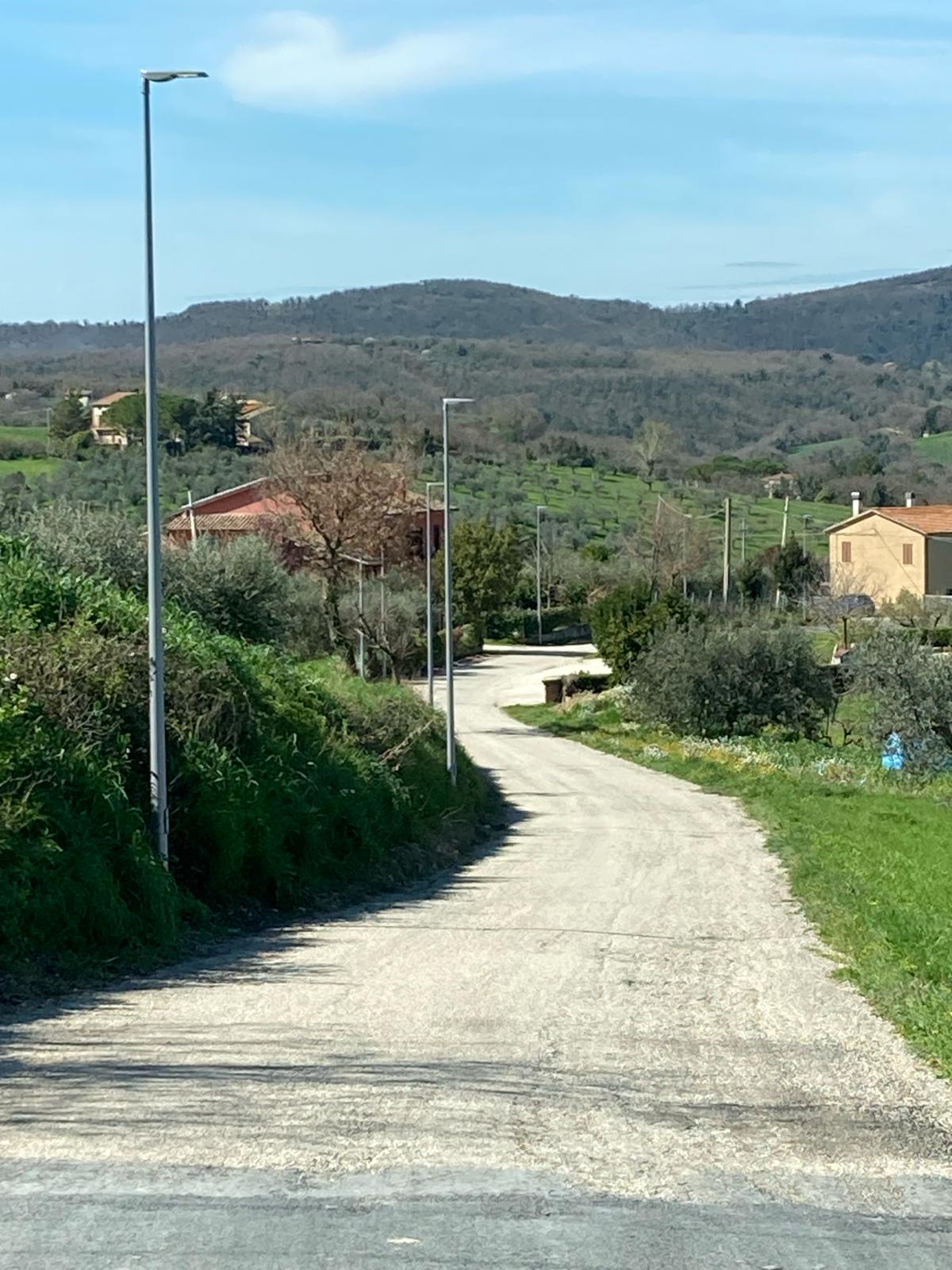 L'intervento sulla strada Le Ripe