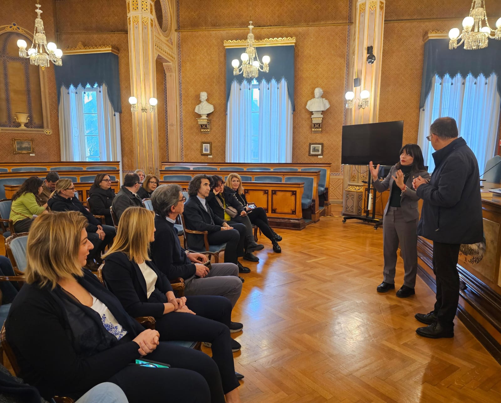 L'incontro nella Sala del Consiglio provinciale