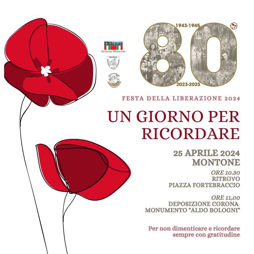 immagine locandina 25 aprile a Montone