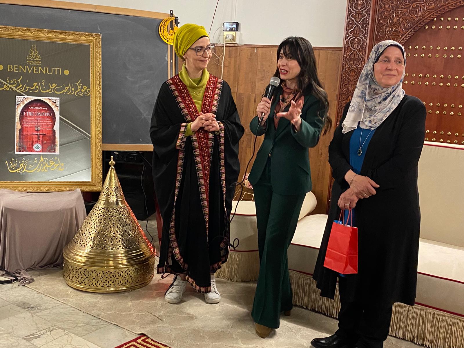 Momento festa fine del Ramadan a Perugia