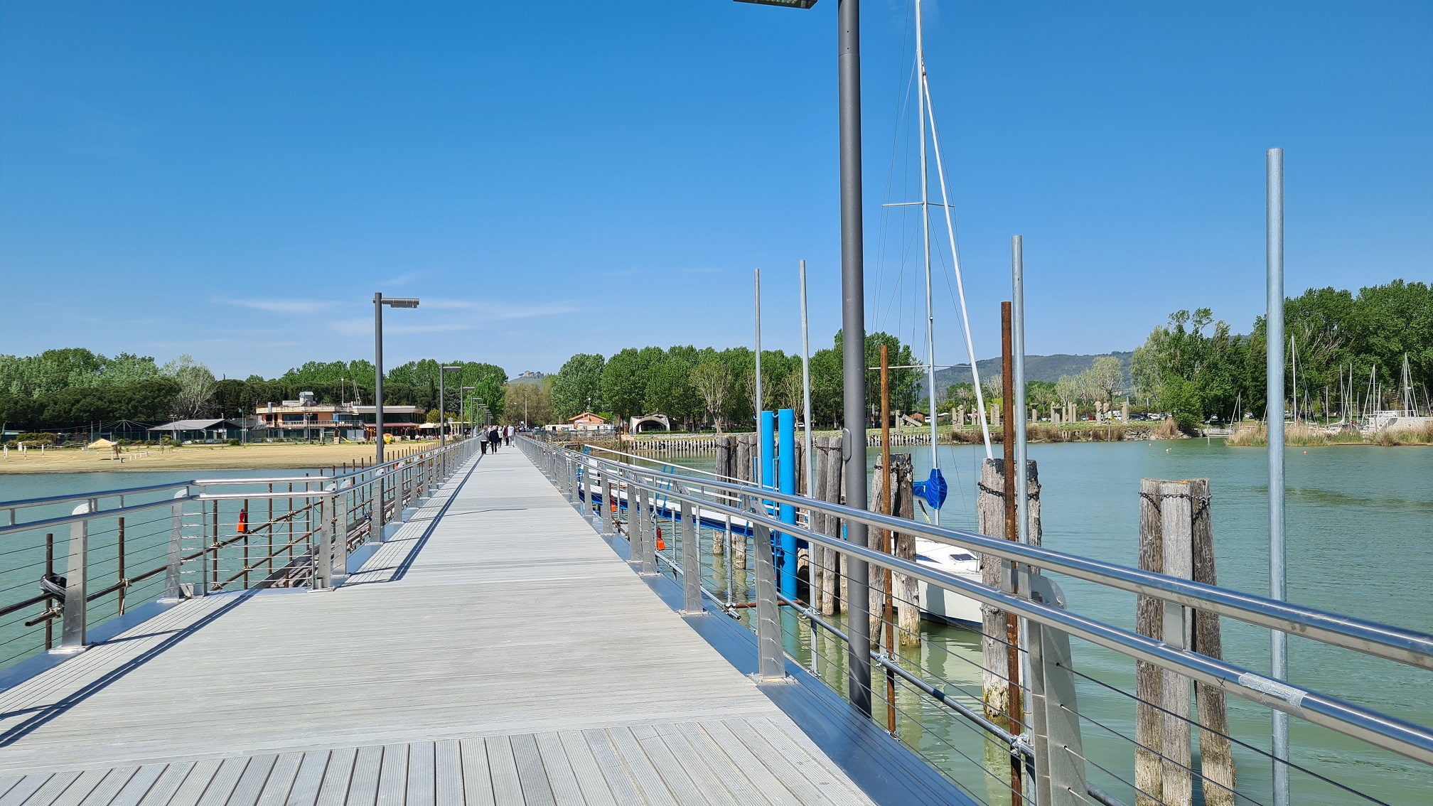 Il nuovo pontile di Punta Navaccia