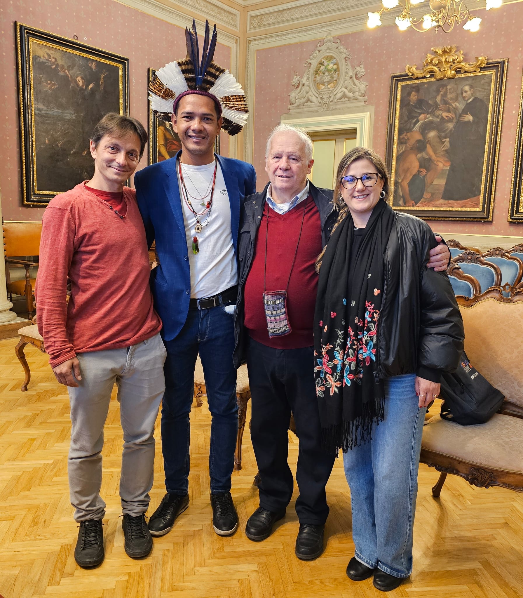 Il “Circolo Amerindiano” di Perugia in visita nel Palazzo della Provincia