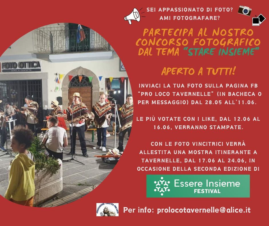 Un concorso fotografico fa da apripista al secondo “Essere Insieme Festival”