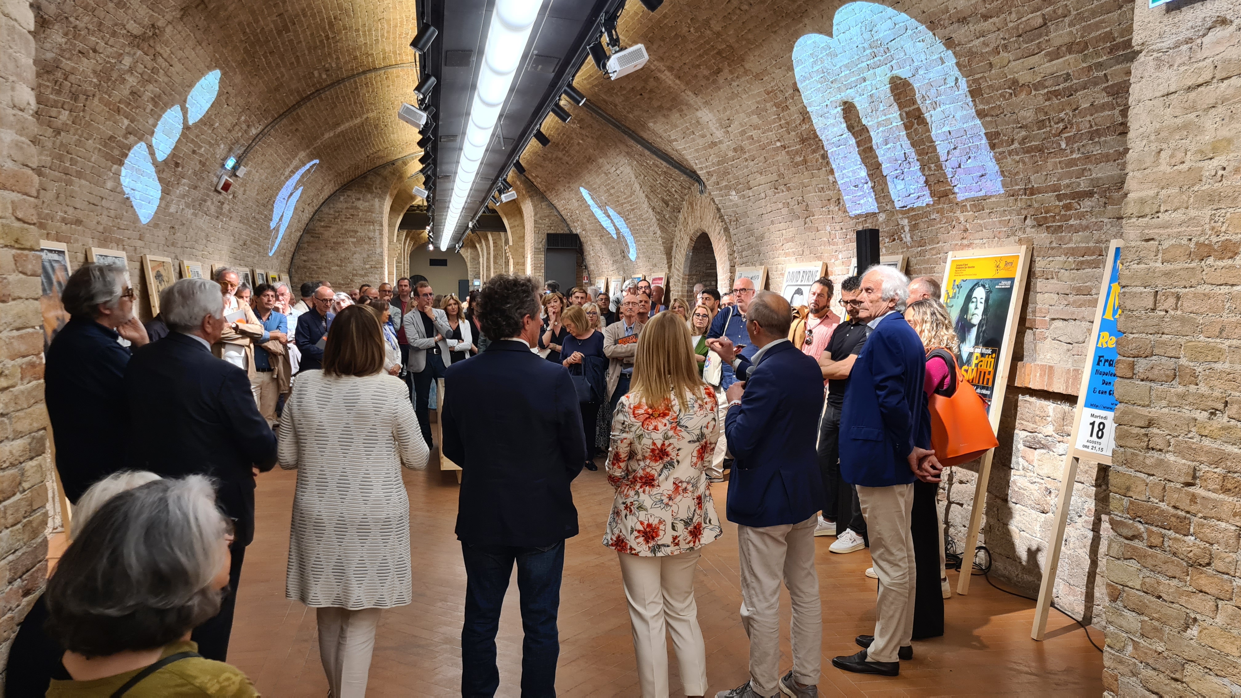 Un momento della presentazione della Mostra