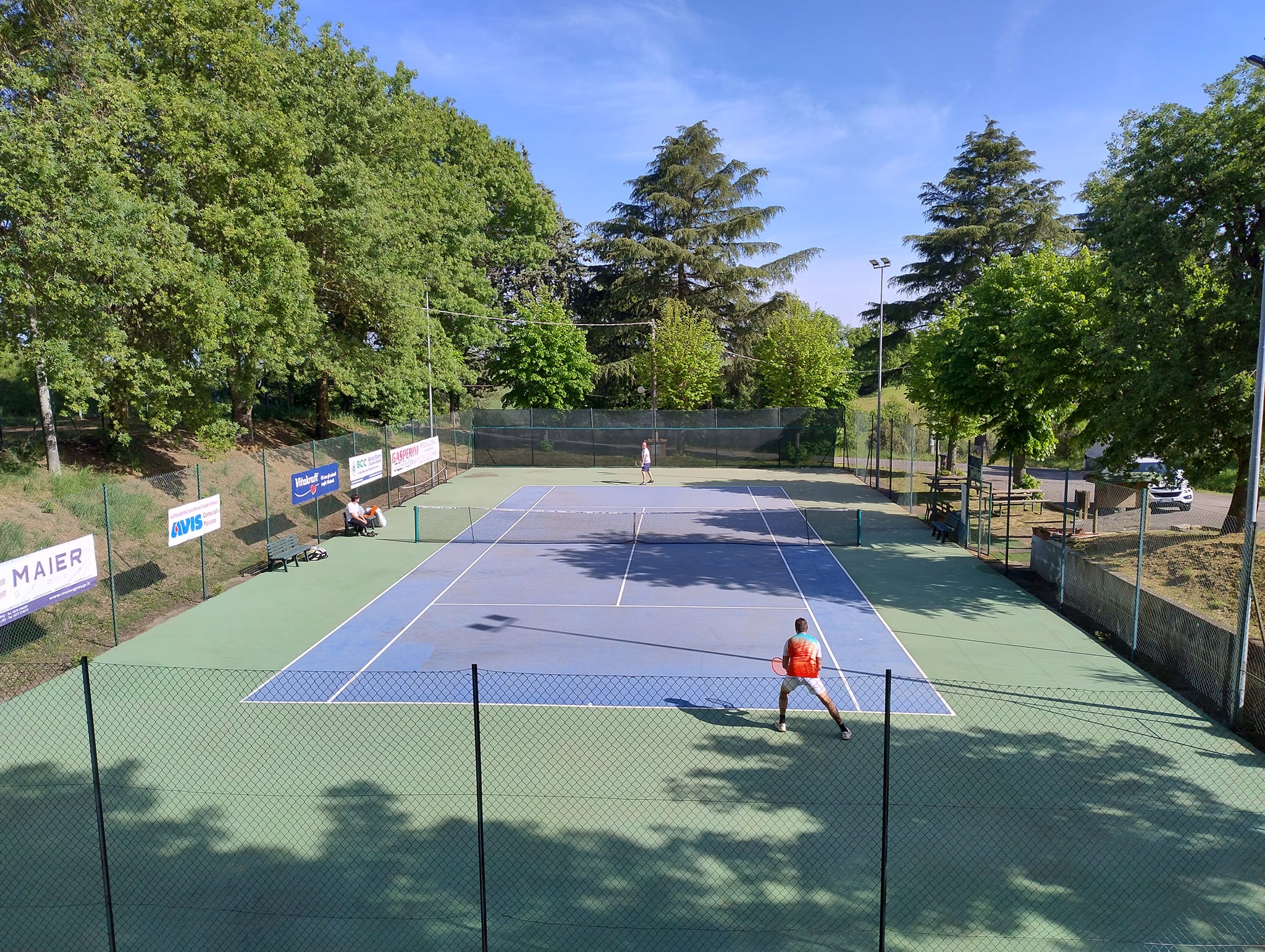 Il campo da tennis di Paciano