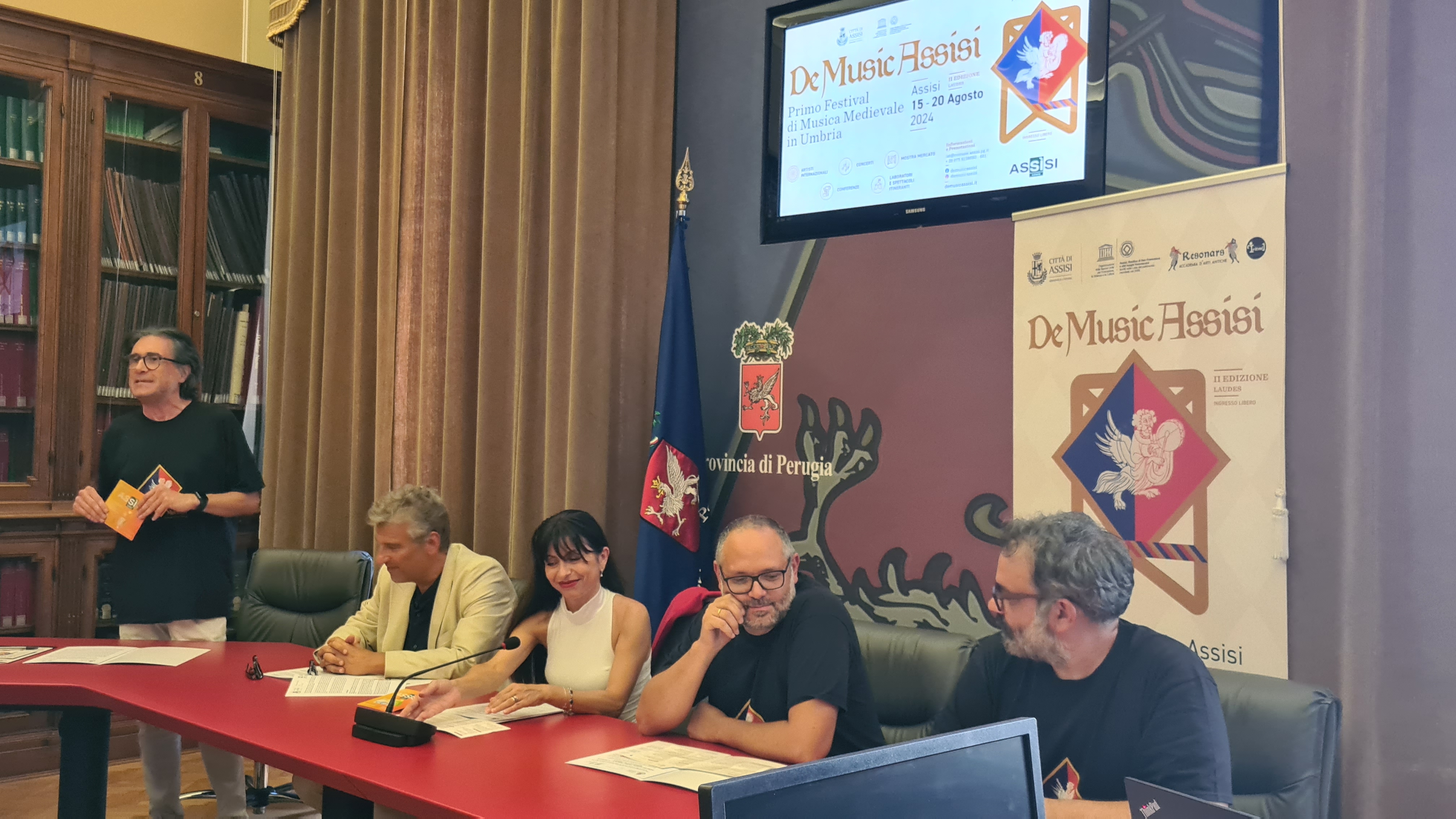 Un momento della conferenza stampa