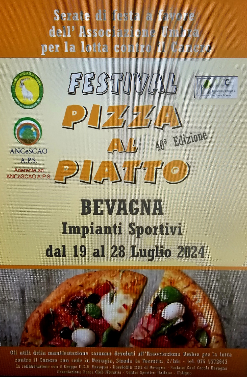 immagine locandina Festival della Pizza al piatto di Bevagna