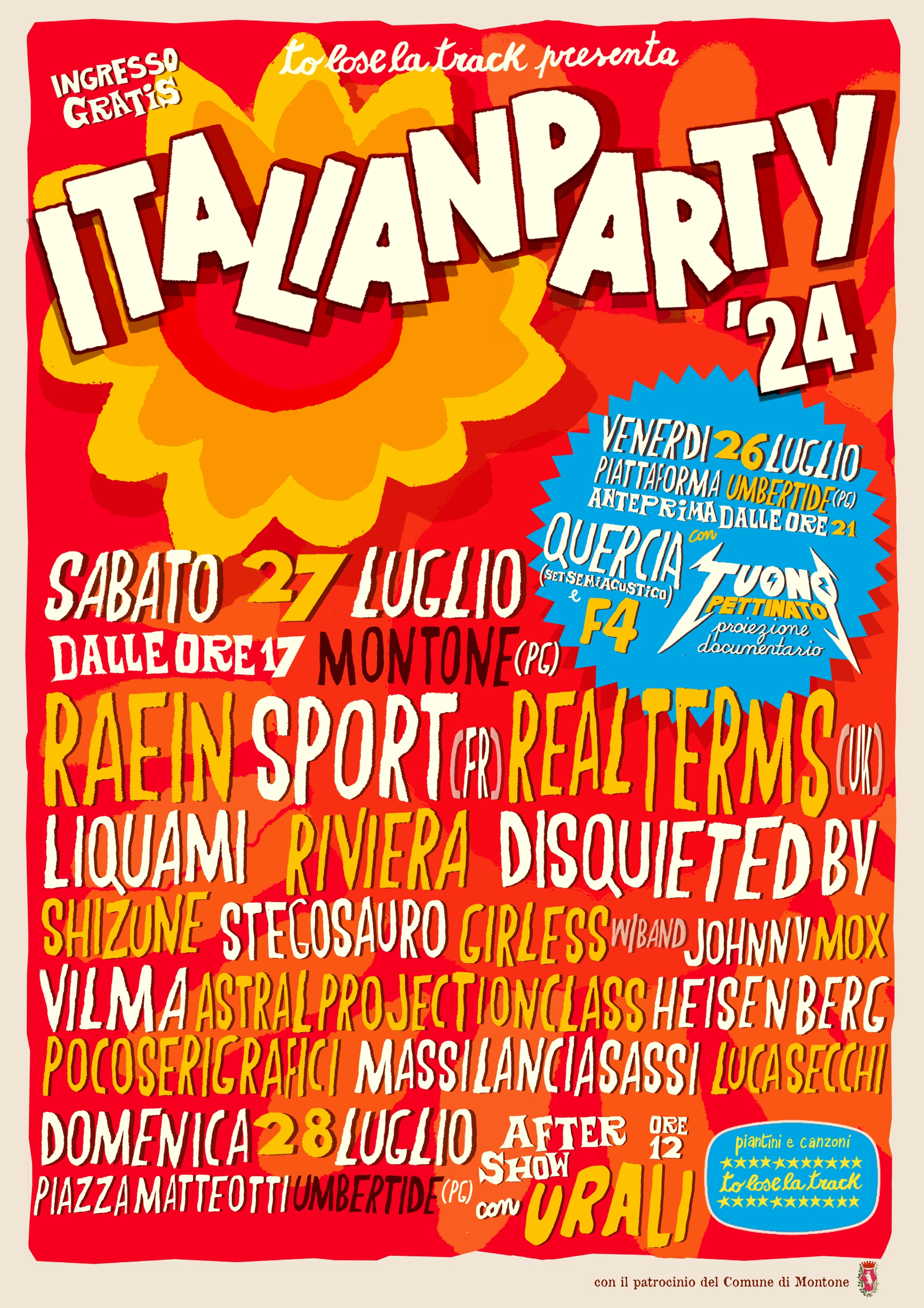 locandina  Italian Party a Montone