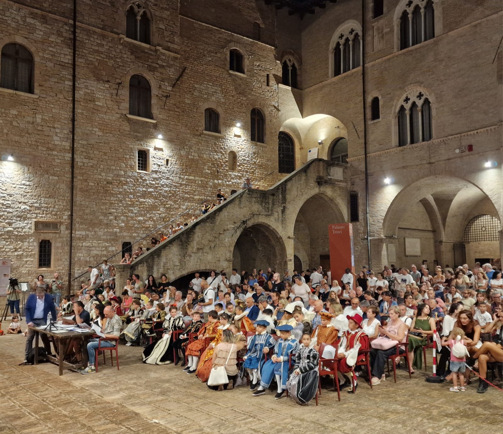 Immagine della prima serata della Quintanella a Foligno