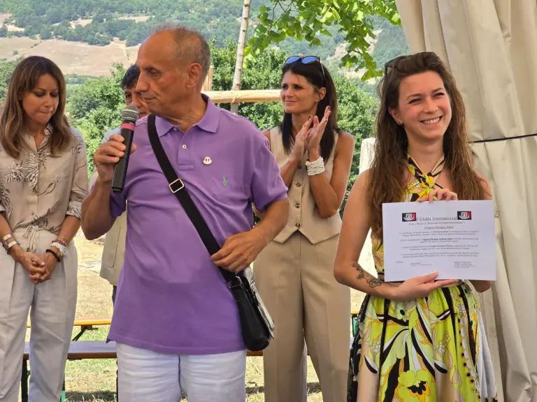 Un momento della cerimonia