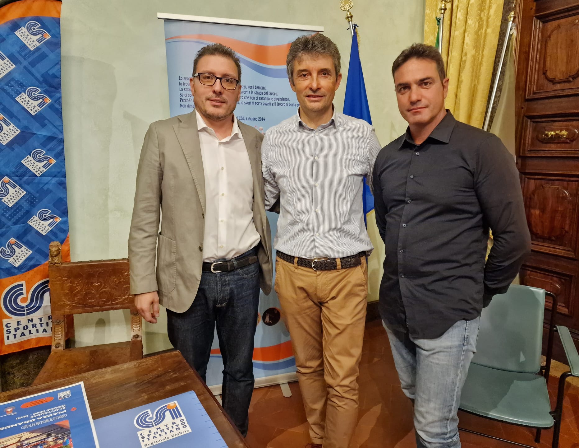 “Villaggio dello Sport” CSI, immagine conferenza stampa di presentazione
