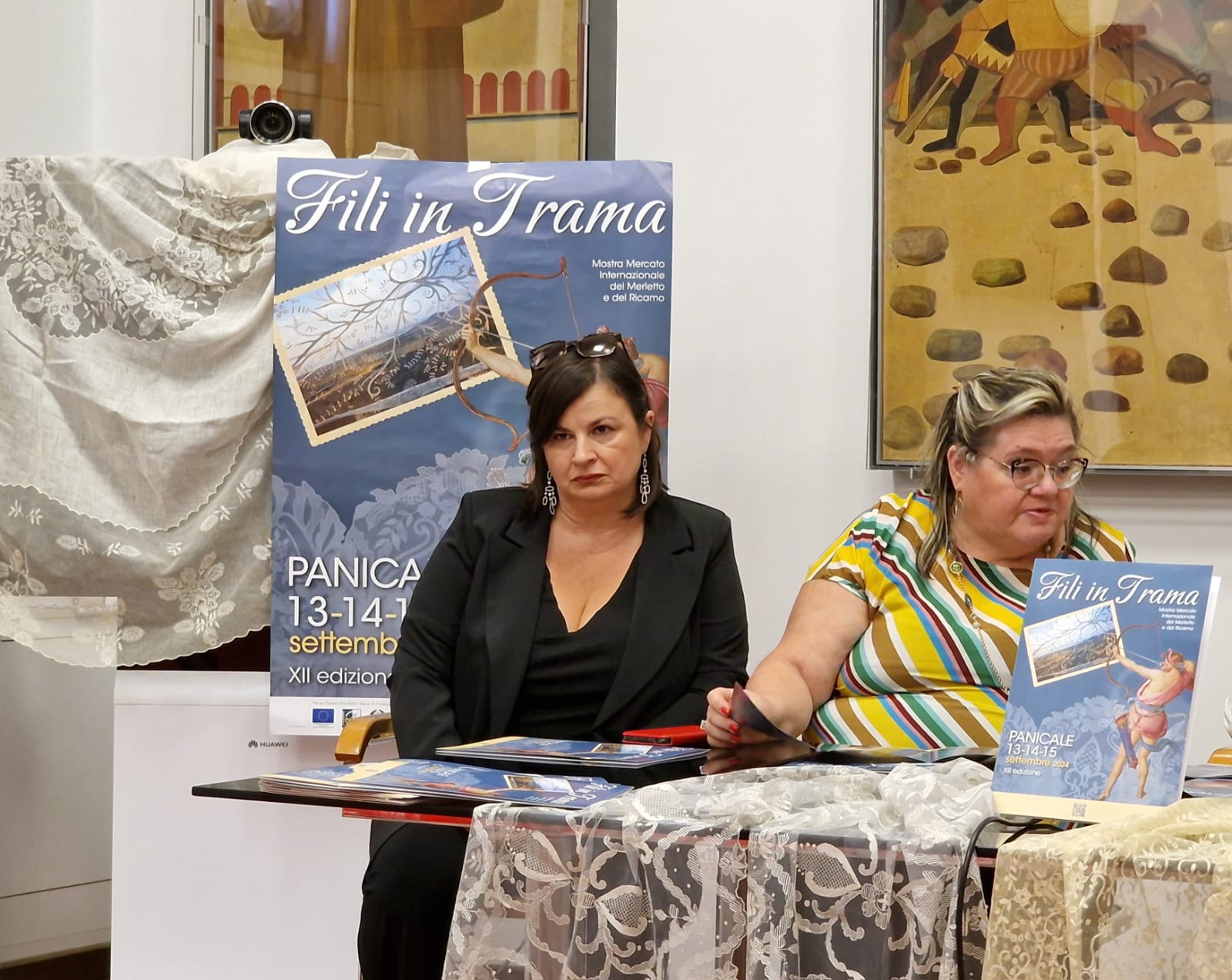 immagine conferenza stampa di presentazione “Fili in Trama”