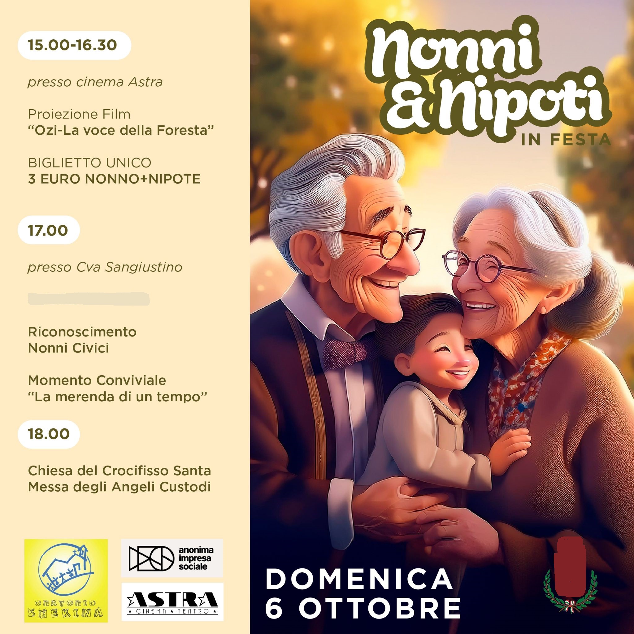 locandina festa dei nonni a San Giustino
