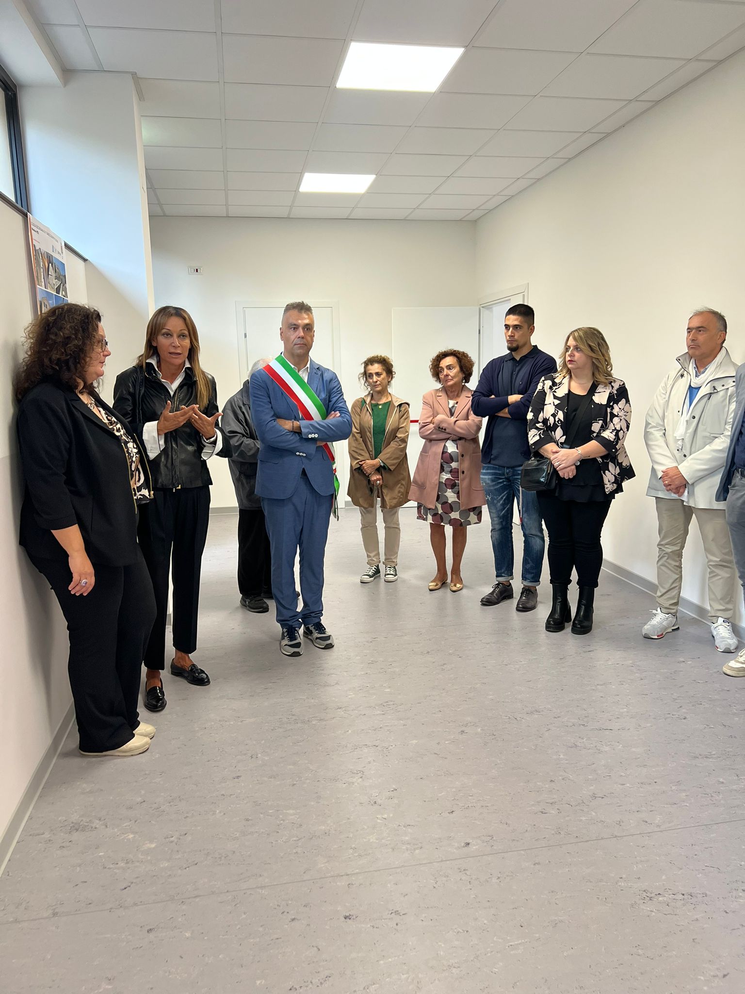 immagine dell’inaugurazione della scuola secondaria di primo grado “Giuseppe Polidori” di Montone