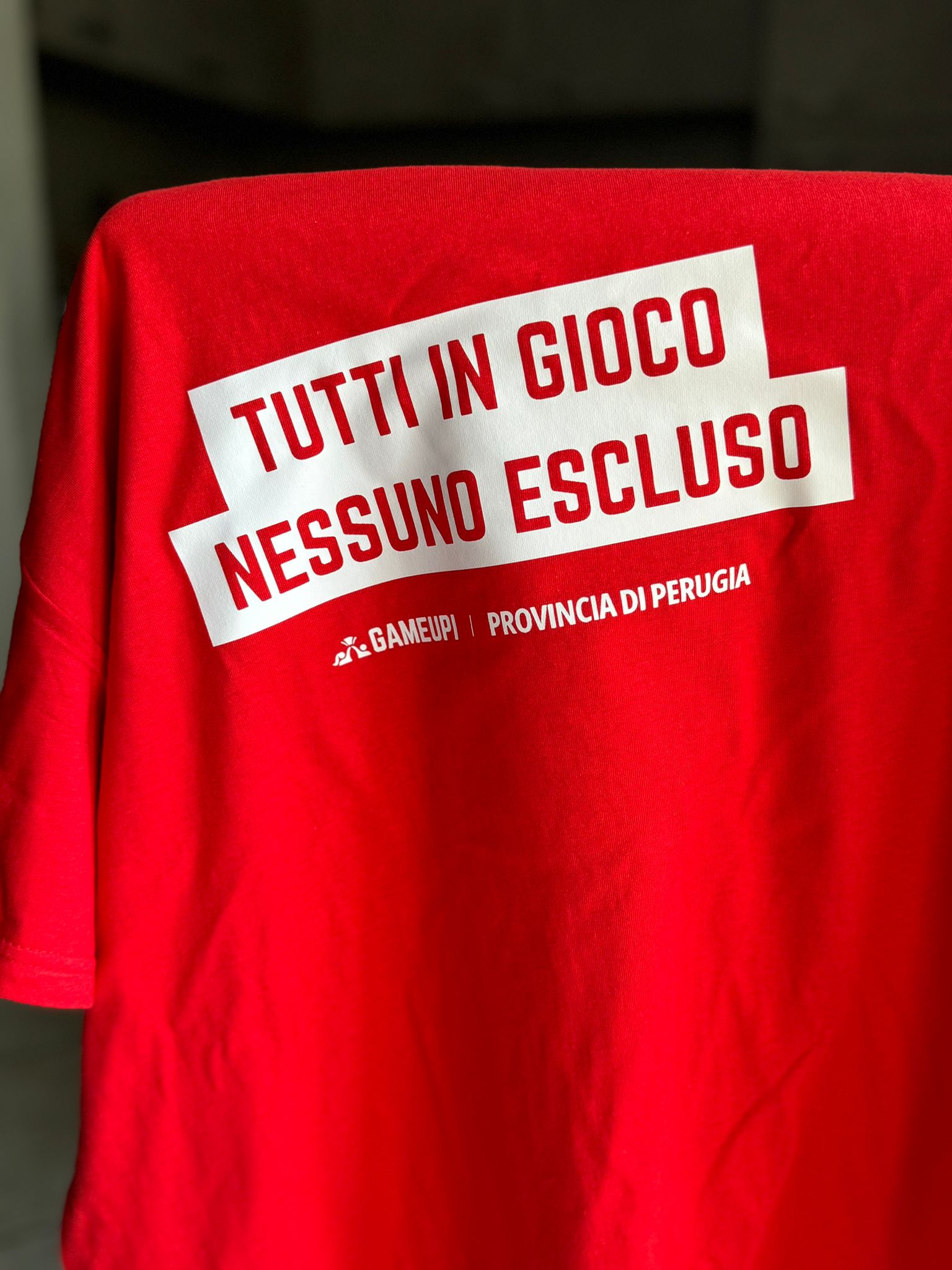 La t shirt della Provincia di Perugia