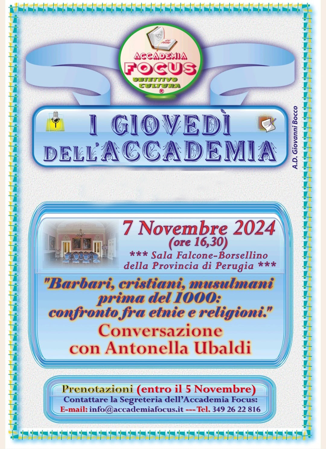 immagine locandina “I giovedì dell’Accademia Focus”
