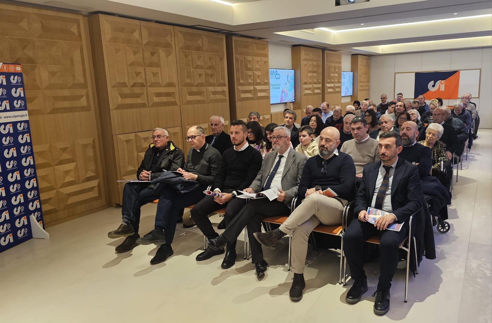 immagine della cerimonia per gli 80 anni del Centro Sportivo Italiano