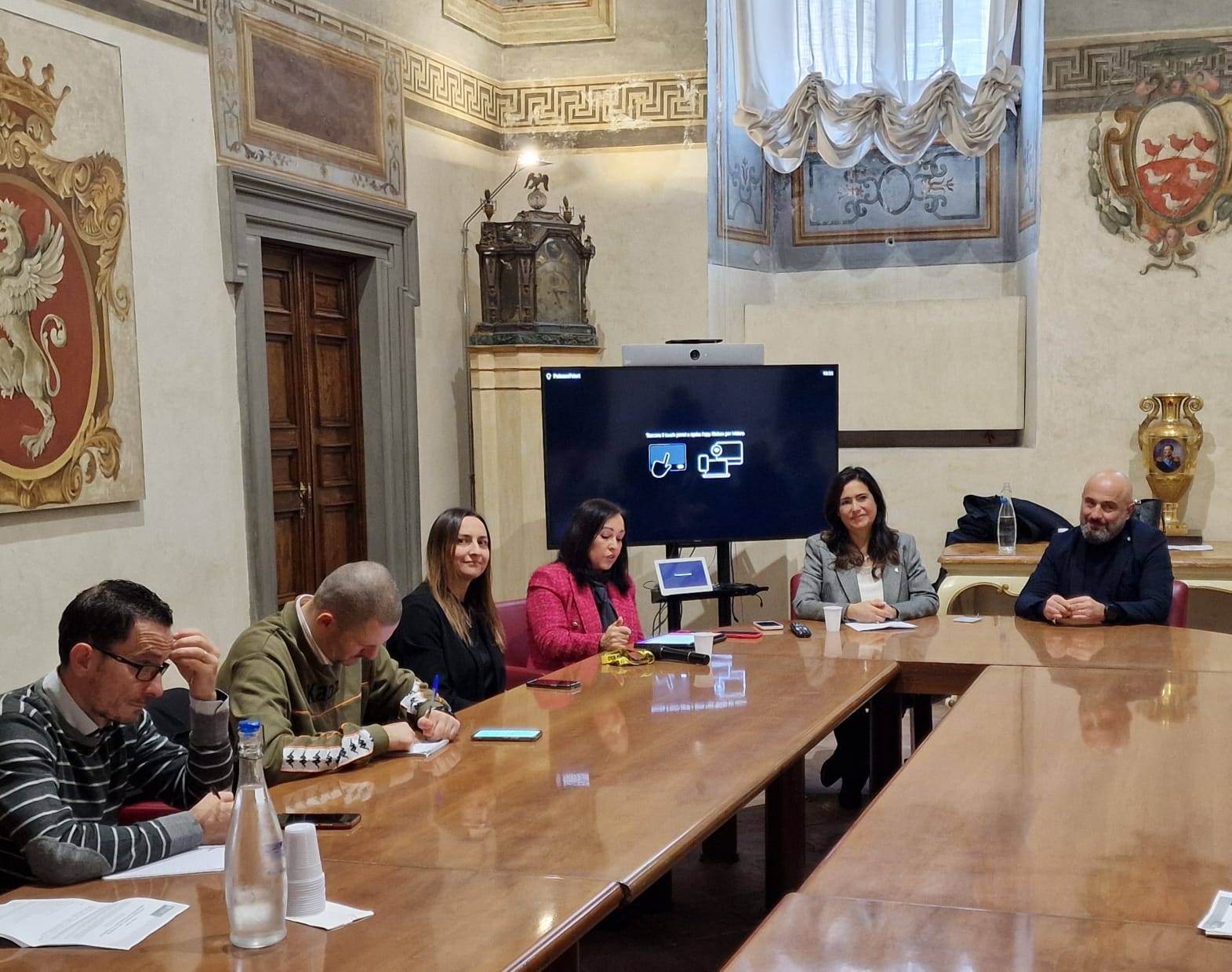 Partita della Solidarietà, immagine della conferenza stampa di presentazione