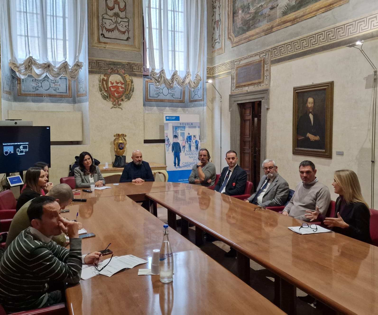 Partita della Solidarietà, immagine della conferenza stampa di presentazione