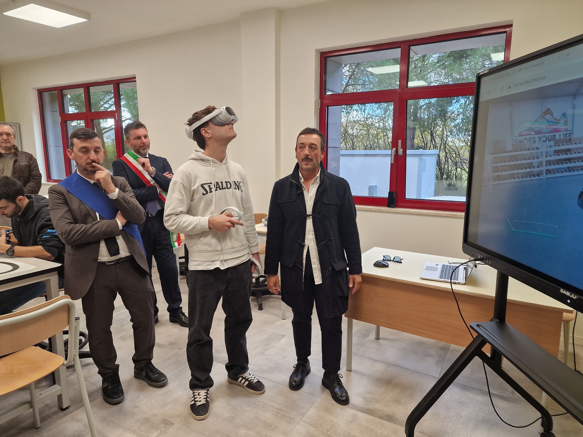 La visita ai nuovi laboratori