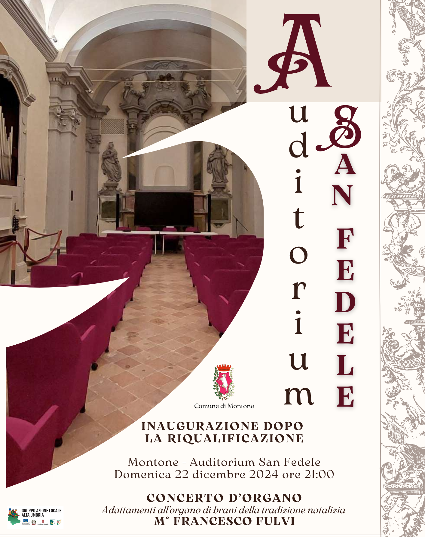 locandina inaugurazione auditorium di San Fedele