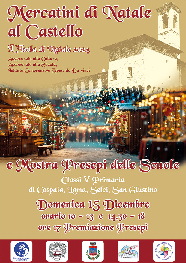 immagine locandina degli eventi di Natale a San Giustino