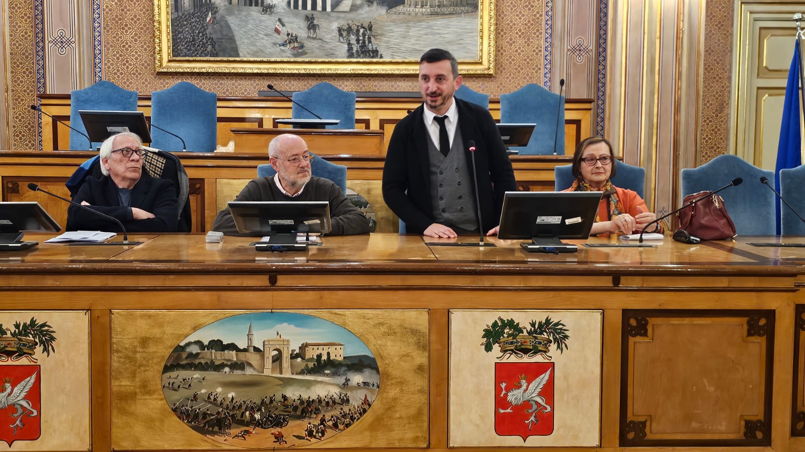 immagine della cerimonia di premiazione del Concorso dedicato a Gino Scaramucci