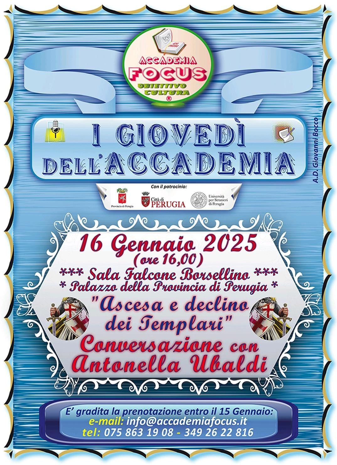 locandina “I giovedì dell’Accademia Focus”