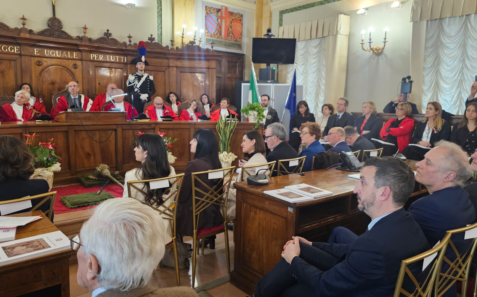 Immagine della cerimonia di inaugurazione dell'anno giudiziario