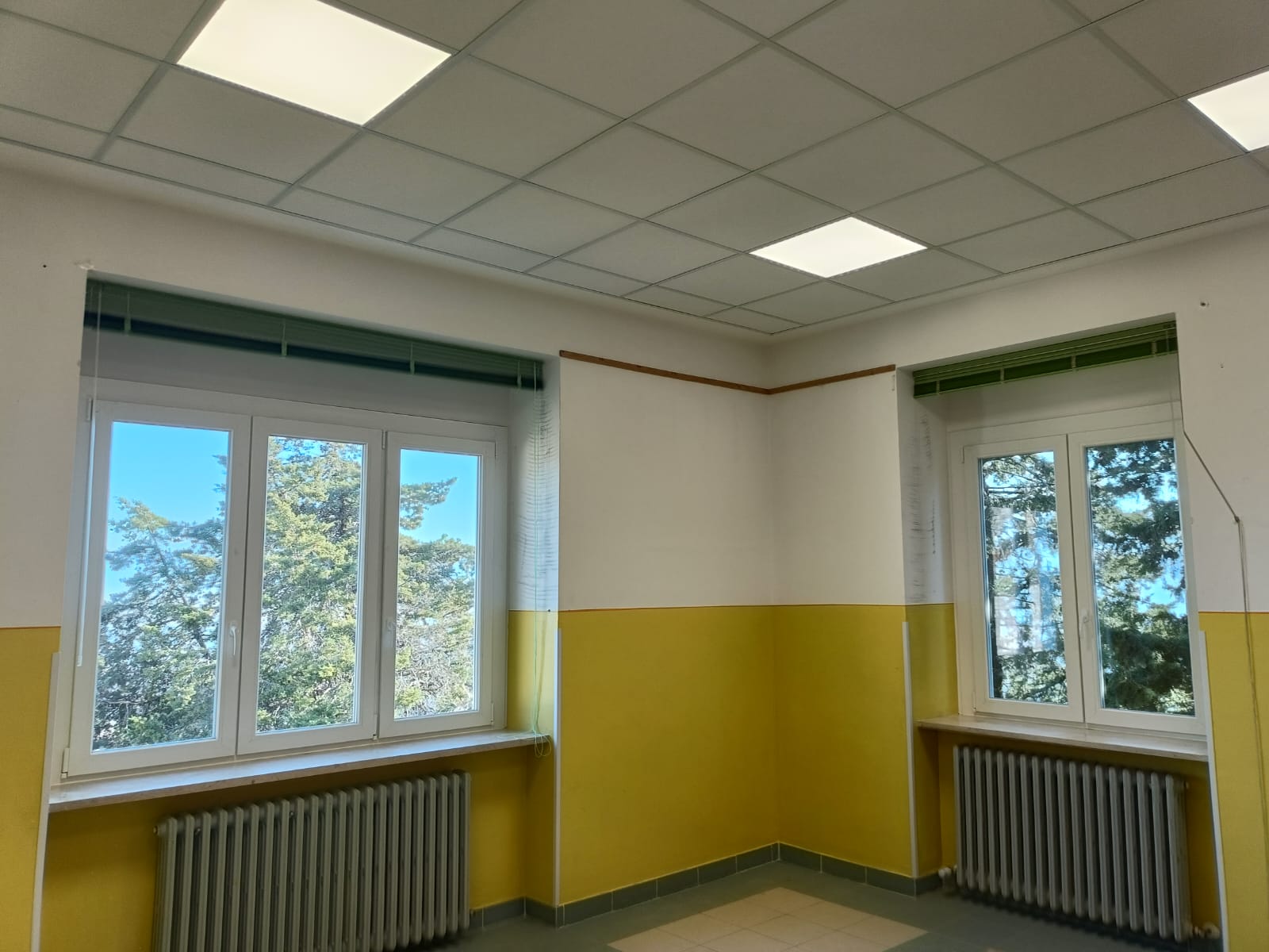 immagine dei lavori sul plesso scolastico di Giano dell'Umbria