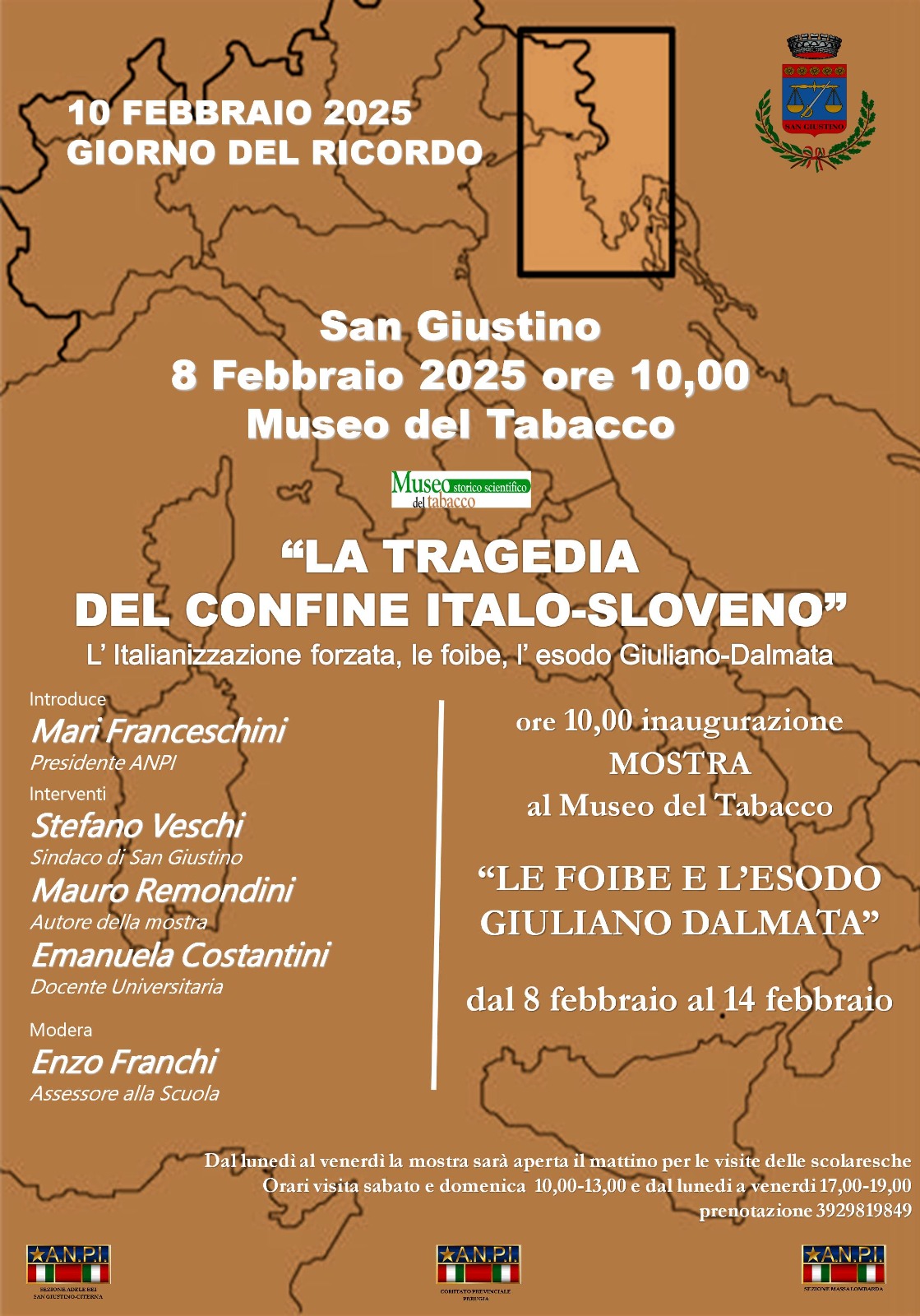Locandina Giorno del Ricordo a San Giustino
