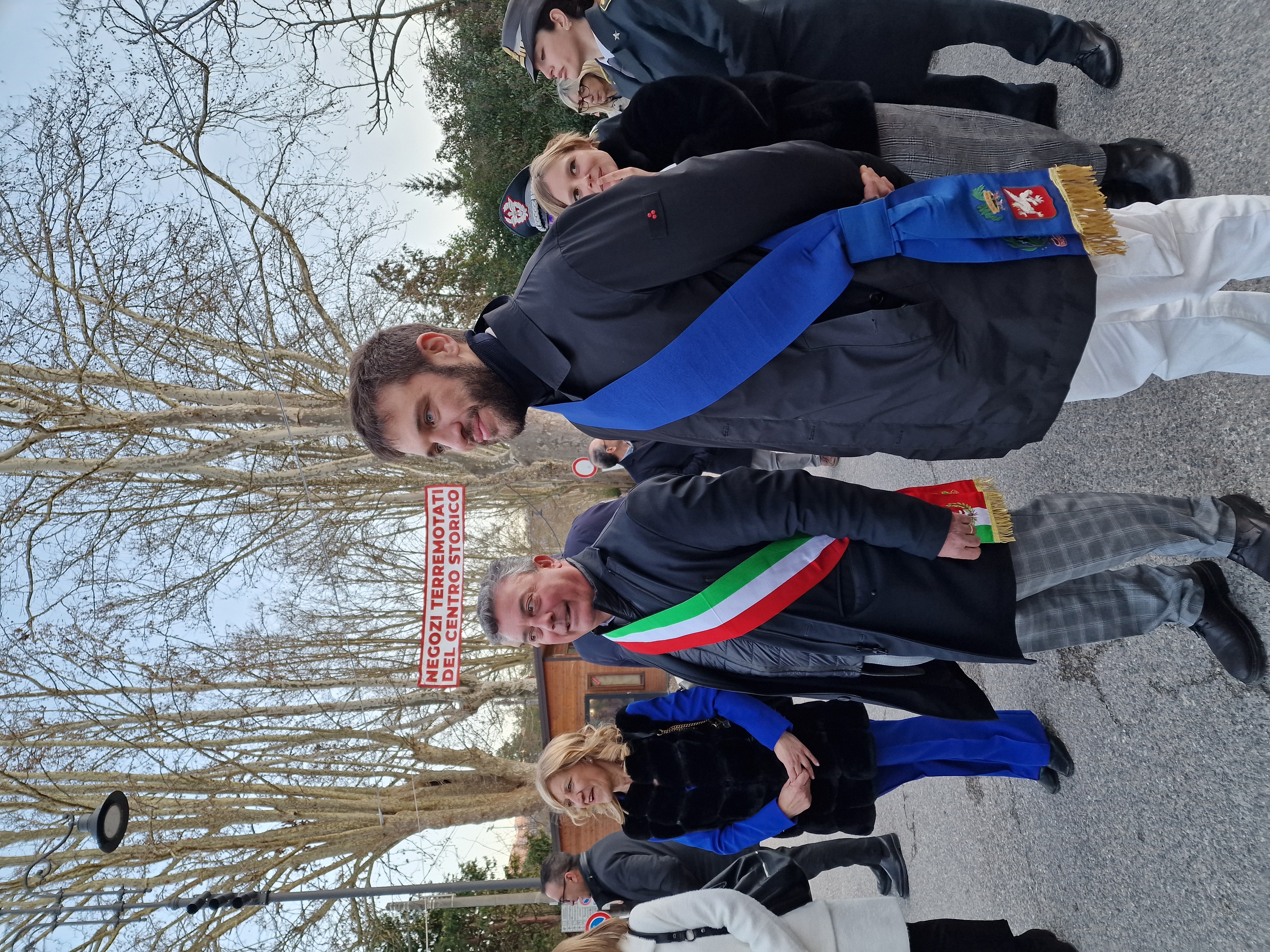 Il consigliere provinciale Vescovi con il sindaco Boccanera