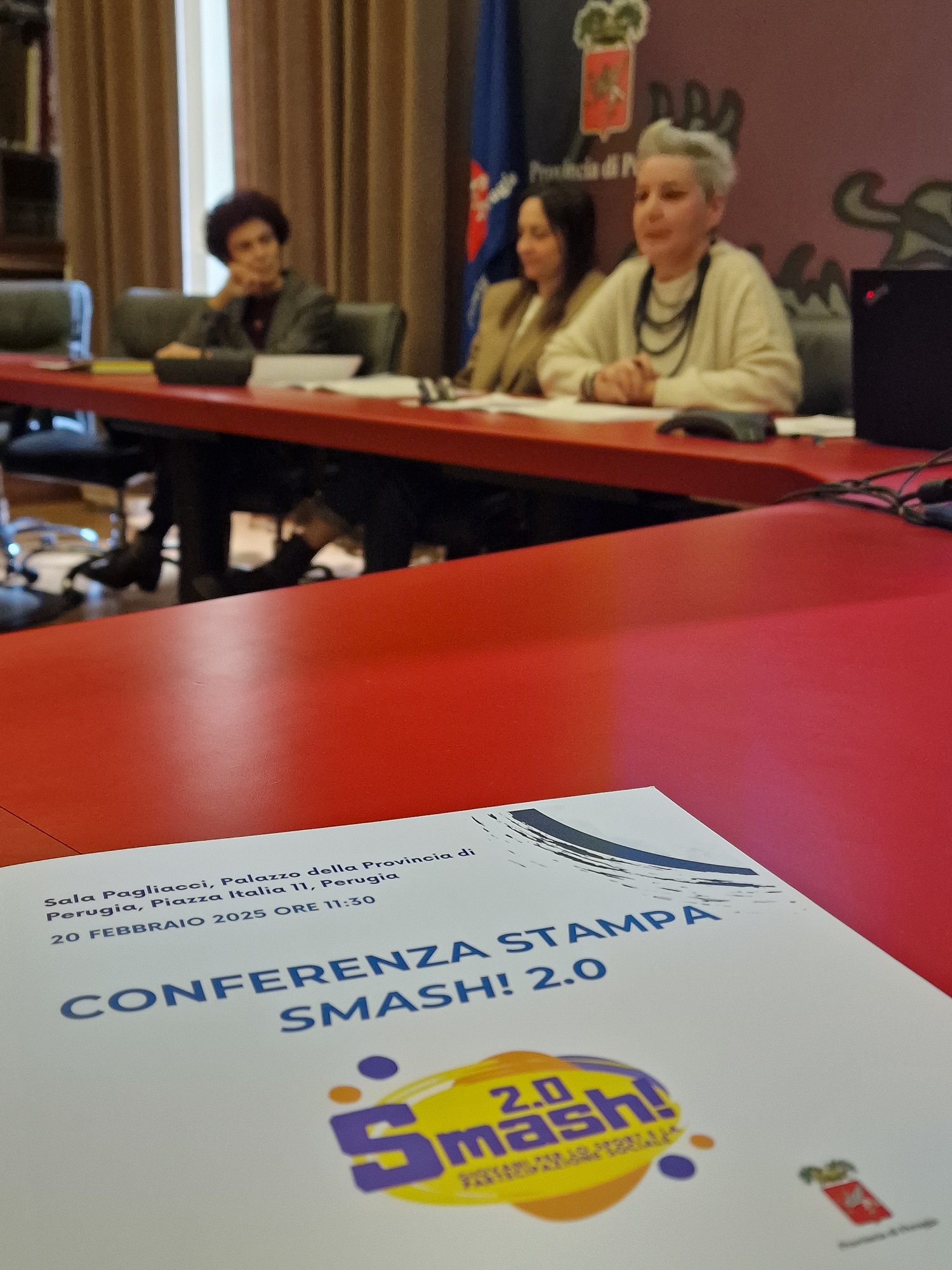 Immagine della presentazione in Provincia del progetto “Smash 2.0”