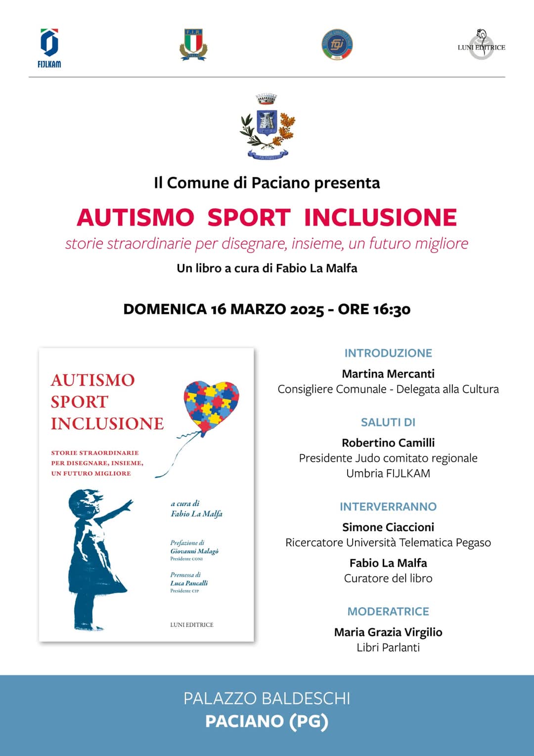 Locandina della presentazione del libro 