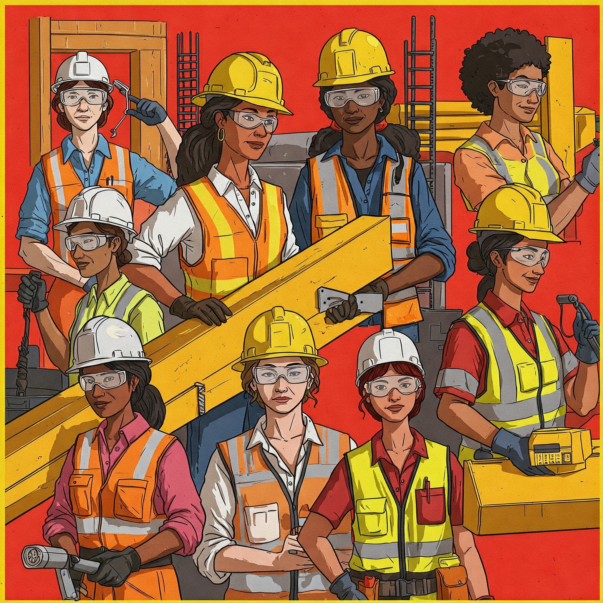 Immagine creata con AI: donne e cultura della sicurezza nei luoghi di lavoro