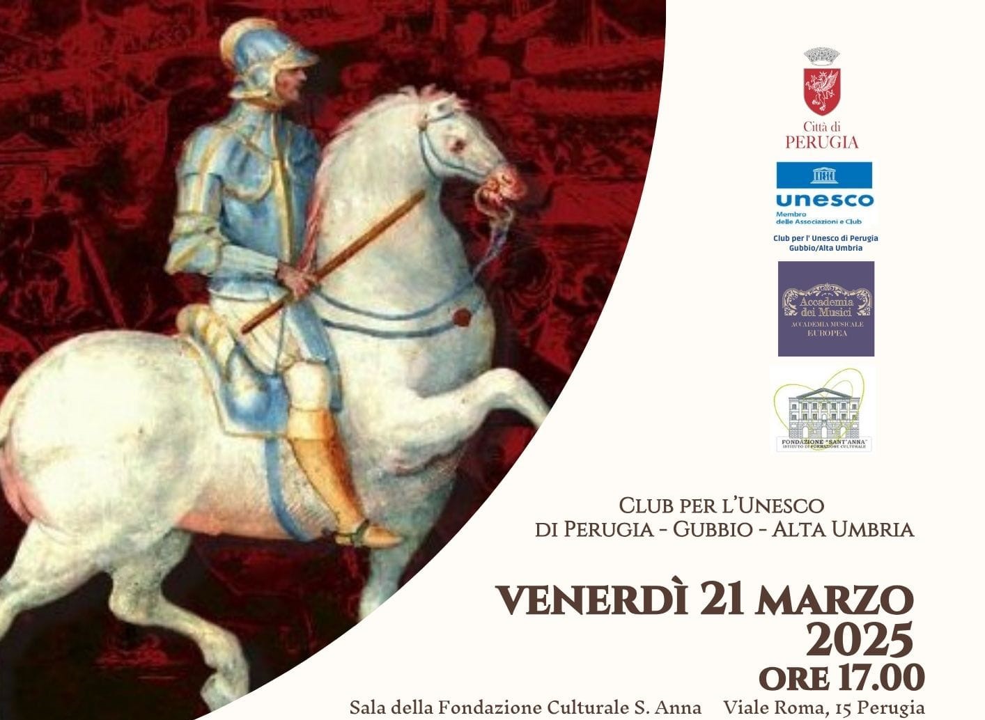 Eventi culturali - A Perugia racconti e musiche sulla “Storia del marchesato di Castiglione del Lago”