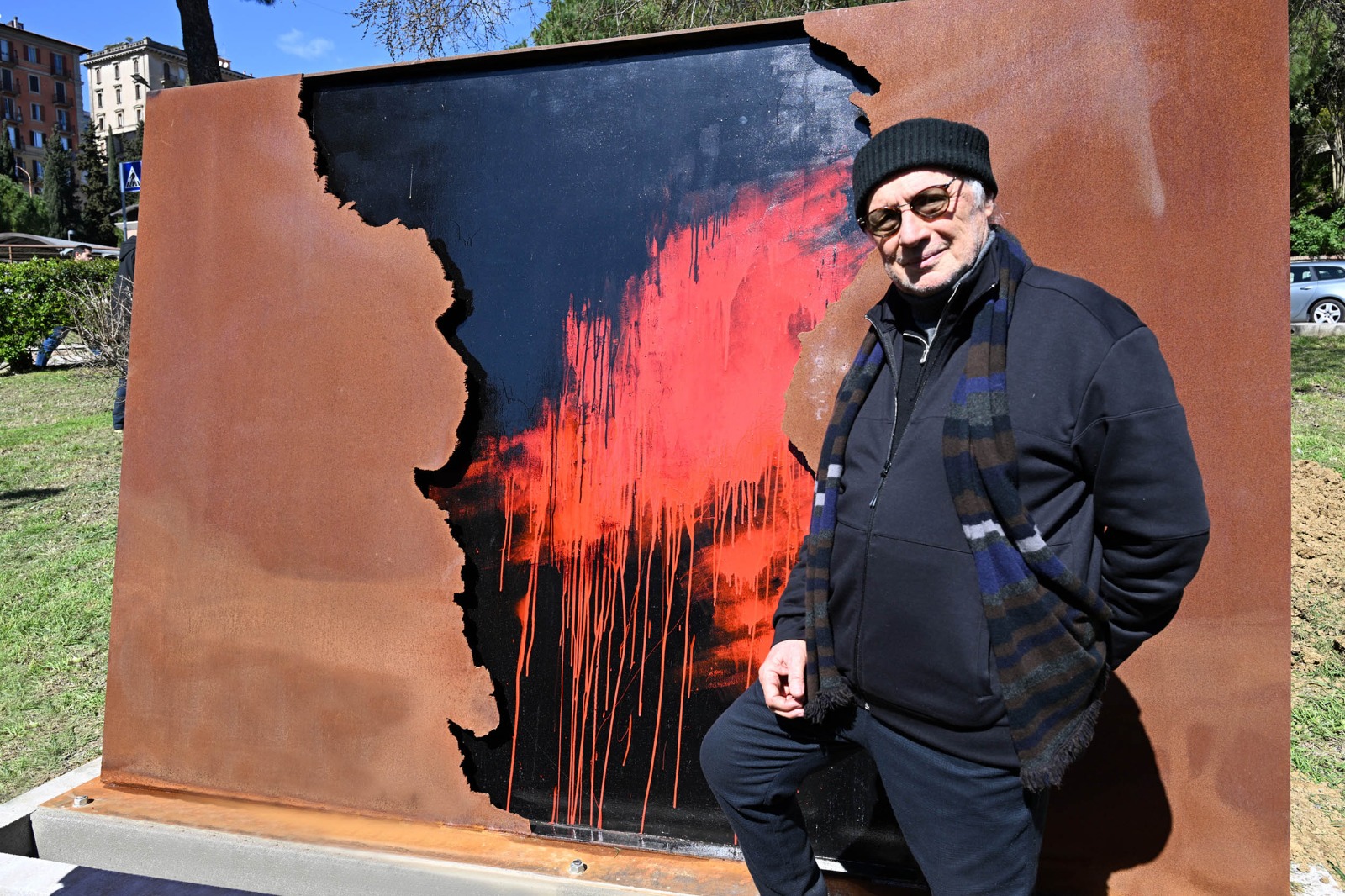 Inaugurazione dell’opera in memoria delle vittime del Covid a Perugia
